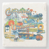 Dessous-de-verre En Pierre California Dreaming (Devant)