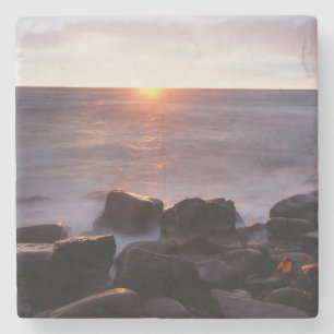 Dessous-de-verre En Pierre Californie, San Diego, Sunset Cliffs, Sunset 2