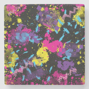 Dessous-de-verre En Pierre Camouflage classique : Motif Vintage sans couture