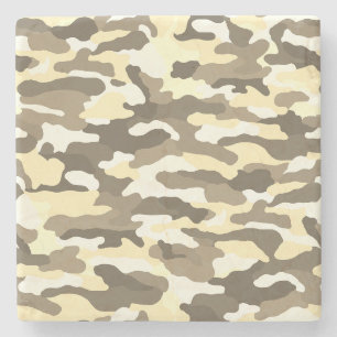 Dessous-de-verre En Pierre Camouflage du désert