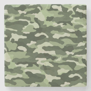 Dessous-de-verre En Pierre Camouflage vert