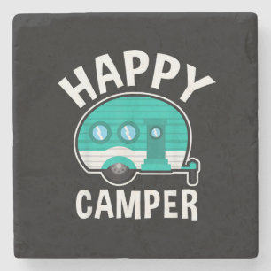 Dessous-de-verre En Pierre Camping-car caravane de camping drôle de vacances