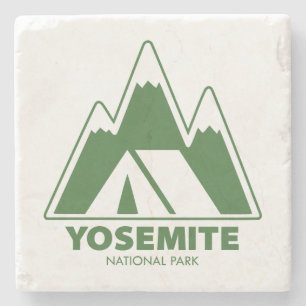 Dessous-de-verre En Pierre Camping dans les montagnes du parc national de Yos