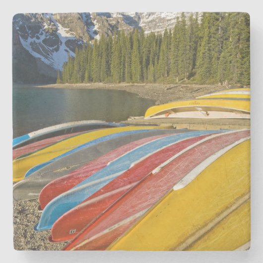 Dessous-de-verre En Pierre Canada, Alberta, parc national Banff, Moraine (Devant)