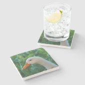 Dessous-de-verre En Pierre Canard blanc de Pekin (Côté)