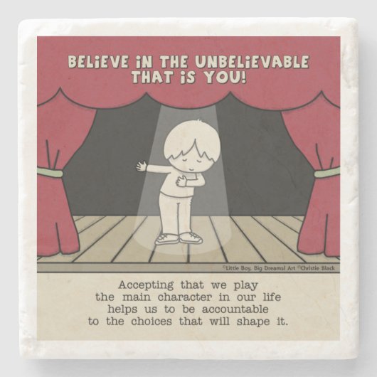 Dessous-de-verre En Pierre Caractère principal (Devant)