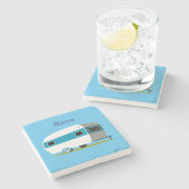 Dessous-de-verre En Pierre Caravan Camper RV Thunder_Cove (Côté)