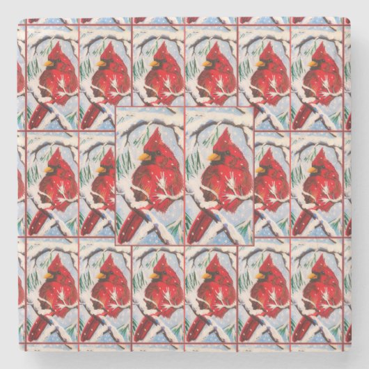 Dessous-de-verre En Pierre Cardinal Fun Dessous de verre (Devant)