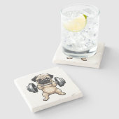 Dessous-de-verre En Pierre Carlin fitness (Côté)