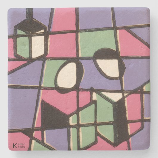 Dessous-de-verre En Pierre Caroleurs (Devant)