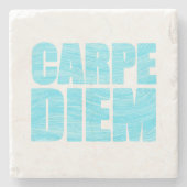 Dessous-de-verre En Pierre Carpe Diem Stone Coaster (Devant)