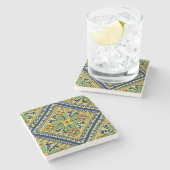 Dessous-de-verre En Pierre Carreau de Talavera (Côté)