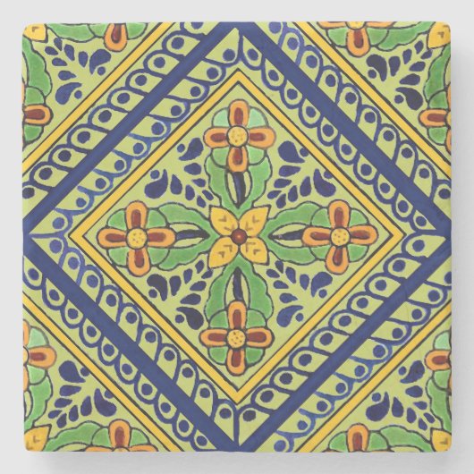 Dessous-de-verre En Pierre Carreau de Talavera (Devant)
