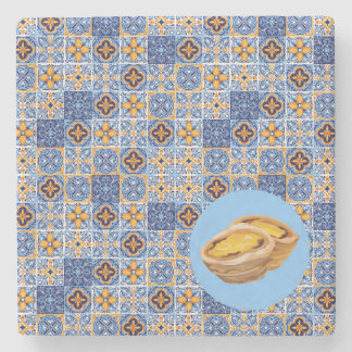 Dessous-de-verre En Pierre Carreaux de Pasteis de Nata