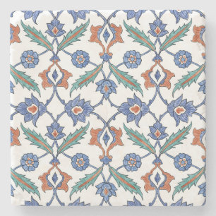 Dessous-de-verre En Pierre Carreaux turcs médiévaux : Ornement floral.