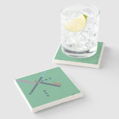 Dessous-de-verre En Pierre Carrelage de l'aéroport PDX (Côté)