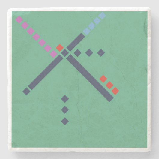 Dessous-de-verre En Pierre Carrelage de l'aéroport PDX (Devant)