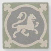 Dessous-de-verre En Pierre Carrelage Lion médiéval (Devant)