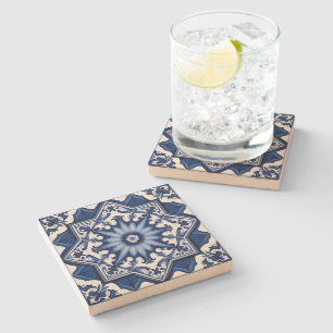 Dessous-de-verre En Pierre Carrelage méditerranéen, Portugais, Azulejo, Majol