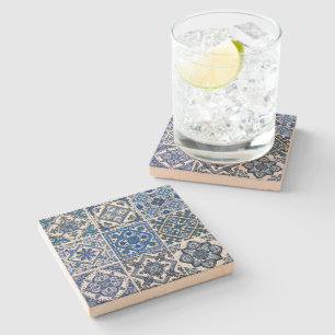 Dessous-de-verre En Pierre Carrelage méditerranéen, Portugais, Azulejo, Majol