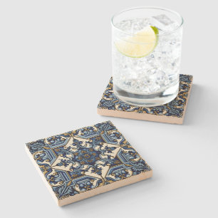 Dessous-de-verre En Pierre Carrelage méditerranéen, Portugais, Azulejo, Majol