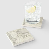 Dessous-de-verre En Pierre carte d'atlas de Marée-vague (Côté)