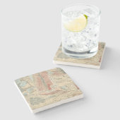 Dessous-de-verre En Pierre Carte d'atlas de Tieflander (Côté)