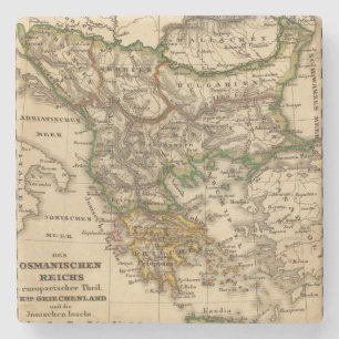 Dessous-de-verre En Pierre Carte de la Turquie et de la Grèce