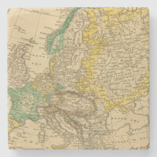 Dessous-de-verre En Pierre Carte de l'Europe par Worcester