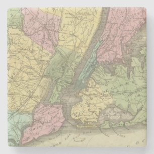 Dessous-de-verre En Pierre Carte de New York