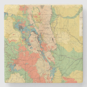 Dessous-de-verre En Pierre Carte géologique générale du Colorado