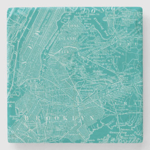 Dessous-de-verre En Pierre Carte graphique de New York