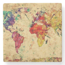 Carte vintage du monde