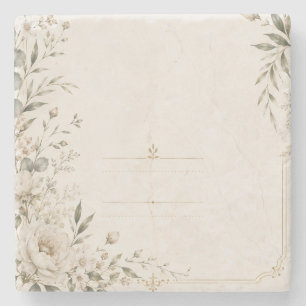 Dessous-de-verre En Pierre Carton d'invitation de mariage Héritage avec Botan