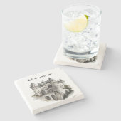 Dessous-de-verre En Pierre Castle Owl Be Seeing You (Côté)