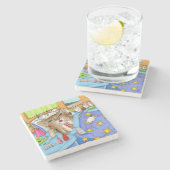 Dessous-de-verre En Pierre Cat 508 (Côté)