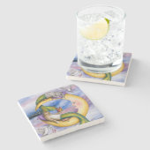 Dessous-de-verre En Pierre Cat Mermaid 29 (Côté)