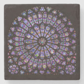 Dessous-de-verre En Pierre Cathédrale Notre-Dame de Paris Rose (Devant)
