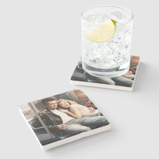 Dessous-de-verre En Pierre Cavaliers de souterrain (Côté)