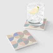 Dessous-de-verre En Pierre Cercles (Côté)