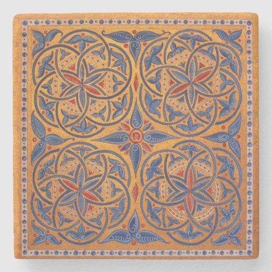 Dessous-de-verre En Pierre Cercles médiévaux (Devant)