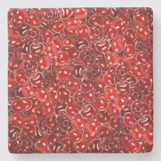 Dessous-de-verre En Pierre Cerises sucrées (Devant)