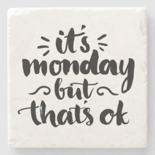 Dessous-de-verre En Pierre C'est lundi mais c'est bon