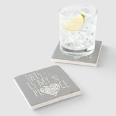 Dessous-de-verre En Pierre C'Est Mon Bon Endroit Inspirationnel (Côté)