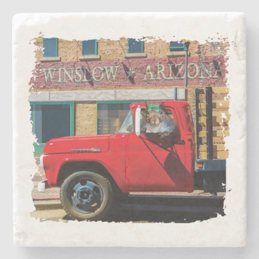 Dessous-de-verre En Pierre C'est un écureuil, mon Seigneur (Devant)