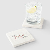 Dessous-de-verre En Pierre C'est un truc Delco (R) (Côté)