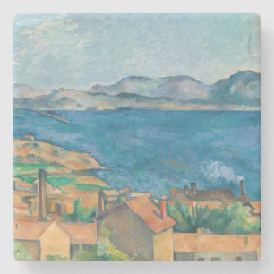 Dessous-de-verre En Pierre Cézanne - Golfe de Marseille, vu de L'Estaque