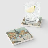Dessous-de-verre En Pierre Cezanne Panier Pommes Impressionnisme Art (Côté)