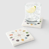 Dessous-de-verre En Pierre *~* Chakra Crystal Energy Gemstone Marble (Côté)
