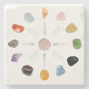 Dessous-de-verre En Pierre *~* Chakra Crystal Energy Gemstone Marble
